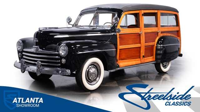 1947 Ford Super Deluxe Woodie Wagon — exterior of the exact listed vehicle