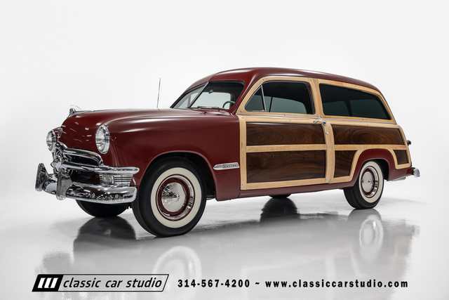 1950 Ford Country Squire Woody — exterior of the exact listed vehicle