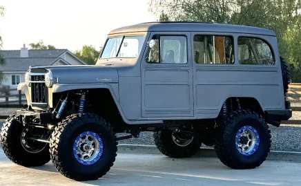 1955 Willys Station Wagon Custom — exterior of the exact listed vehicle