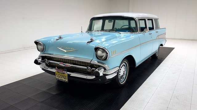 1957 Chevrolet Bel Air Station Wagon — exterior of the exact listed vehicle
