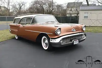 1957 Oldsmobile 88 Fiesta Holiday Wagon — exterior of the exact listed vehicle