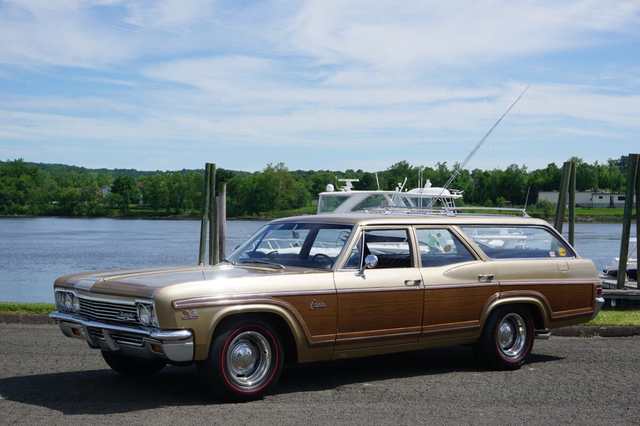 1966 Chevrolet Caprice 427 Station Wagon — exterior of the exact listed vehicle