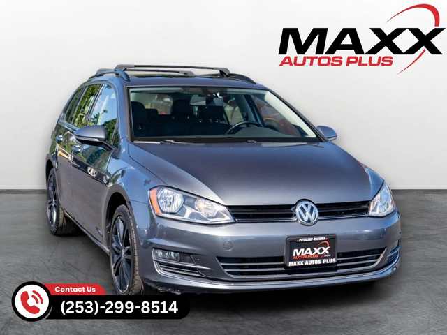 2015 Volkswagen Golf SportWagen TDI SE — exterior of the exact listed vehicle