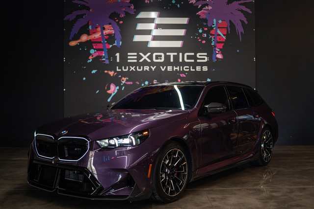 2026 BMW M5 Touring Individual Daytona Violet — exterior of the exact listed vehicle